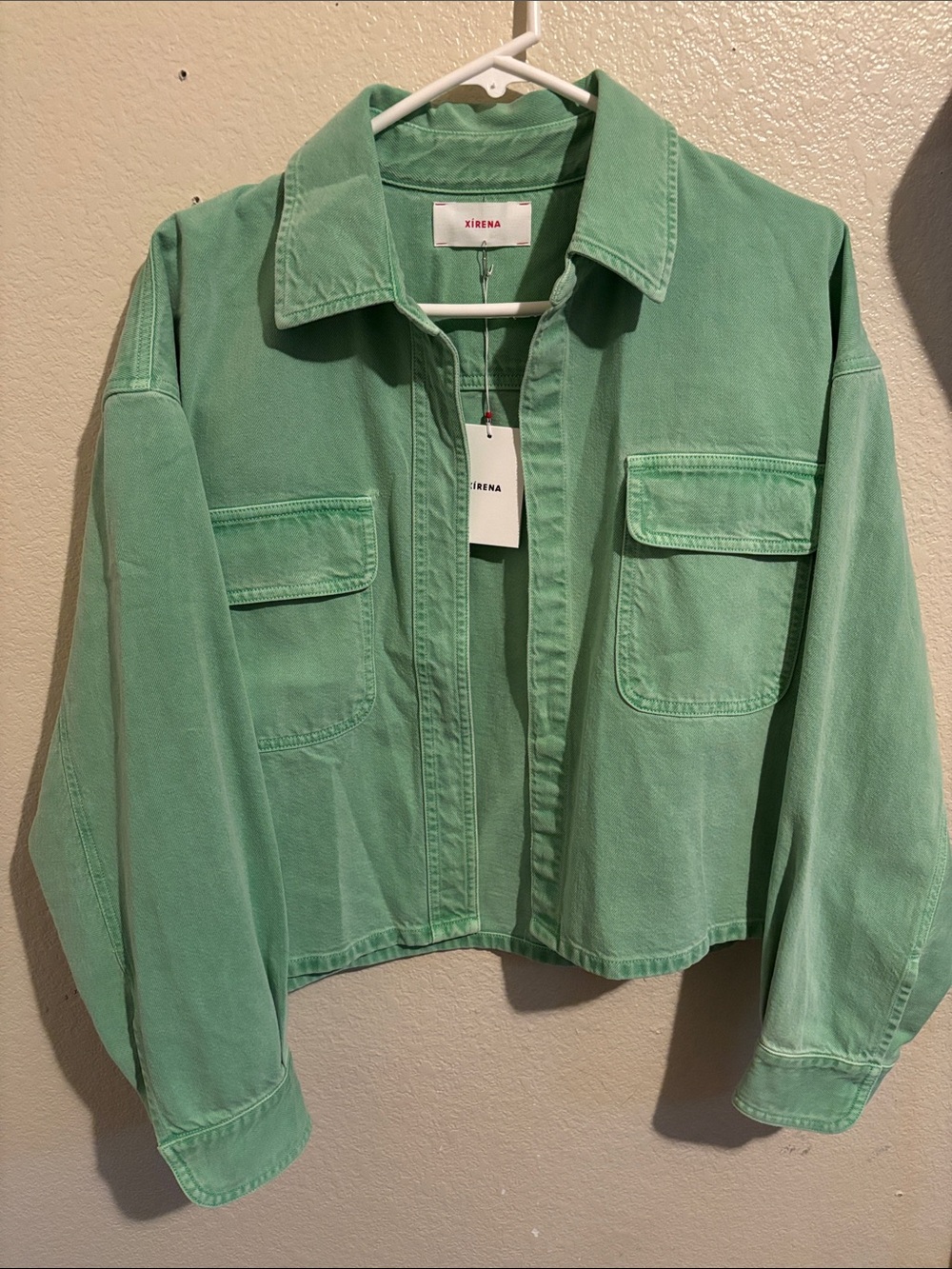 XiRENA Pastel Green Utility Jacket